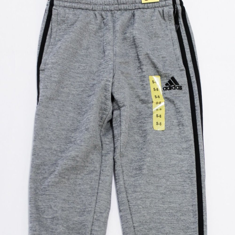 Adidas Kid's Unisex 3-Stripe Tapered Sweatpants Navy blue Medium AK5829